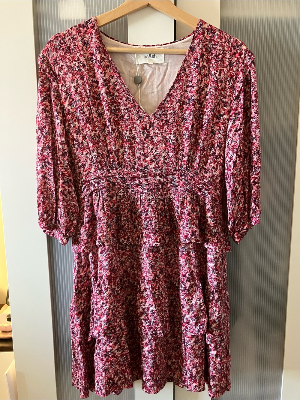 Cheery ba&sh ruffled dress.